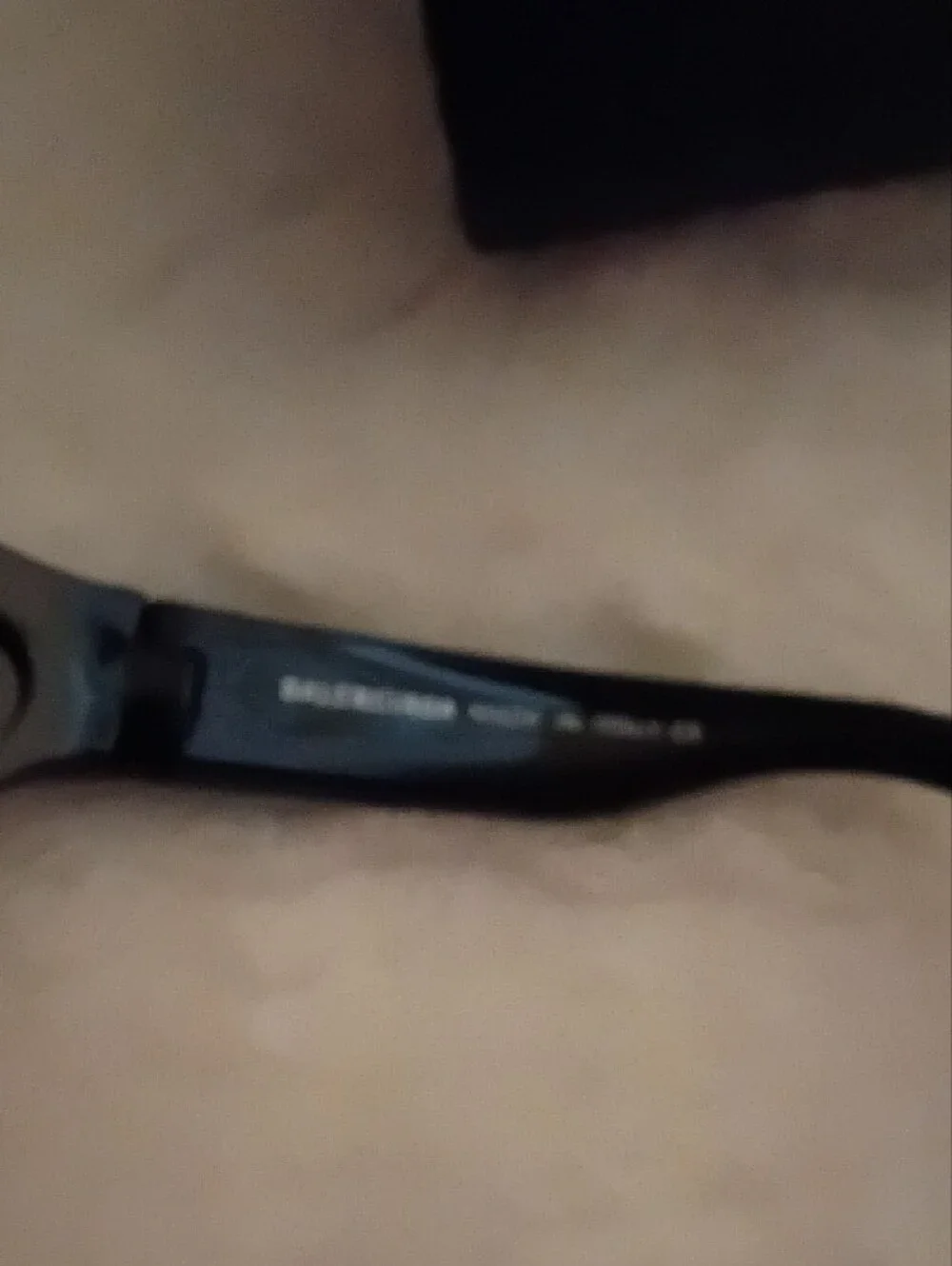 Balenciaga Black Men's Oversized Sunglasses with Branded Case